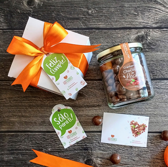 Frasco Almendras con Chocolate de Leche