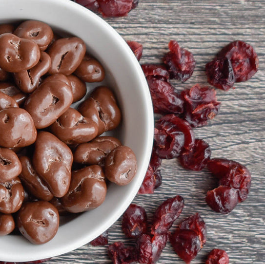 Cranberries con Chocolate de Leche