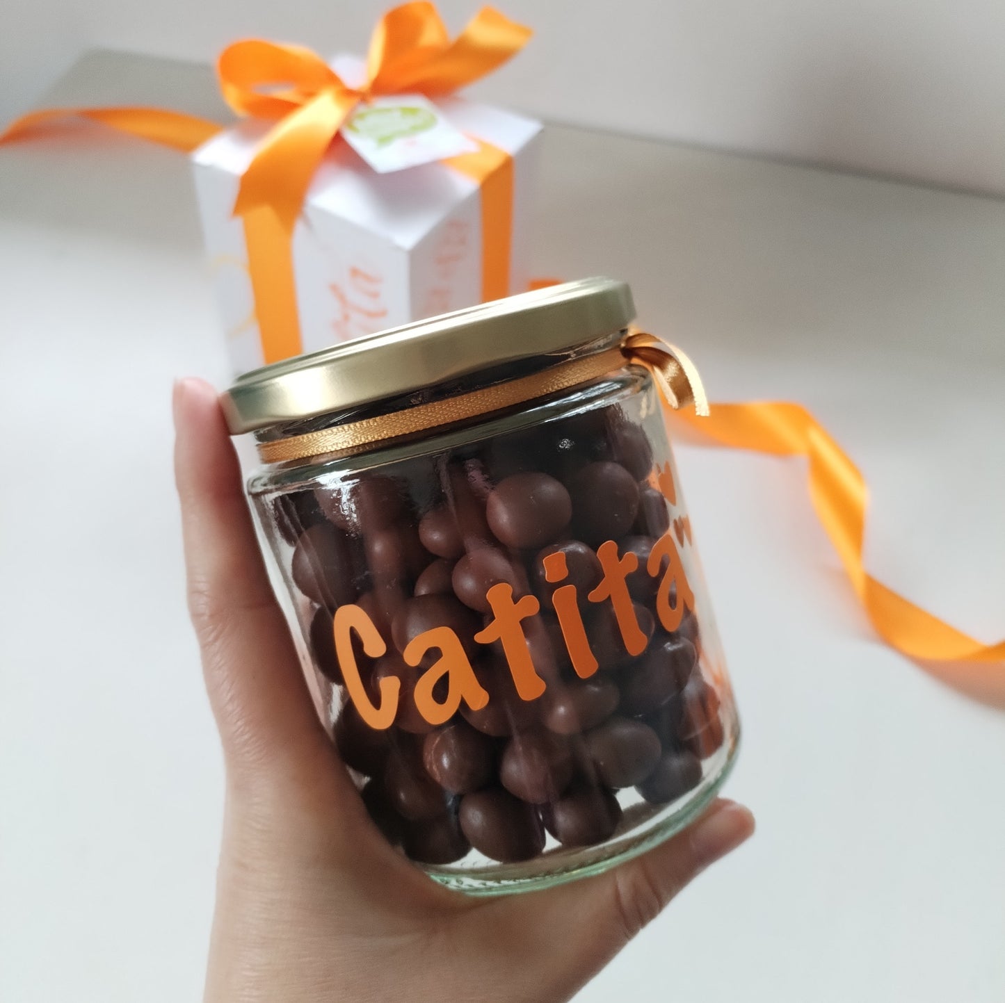Frasco de Frutos bañados en Chocolate - Personalizado