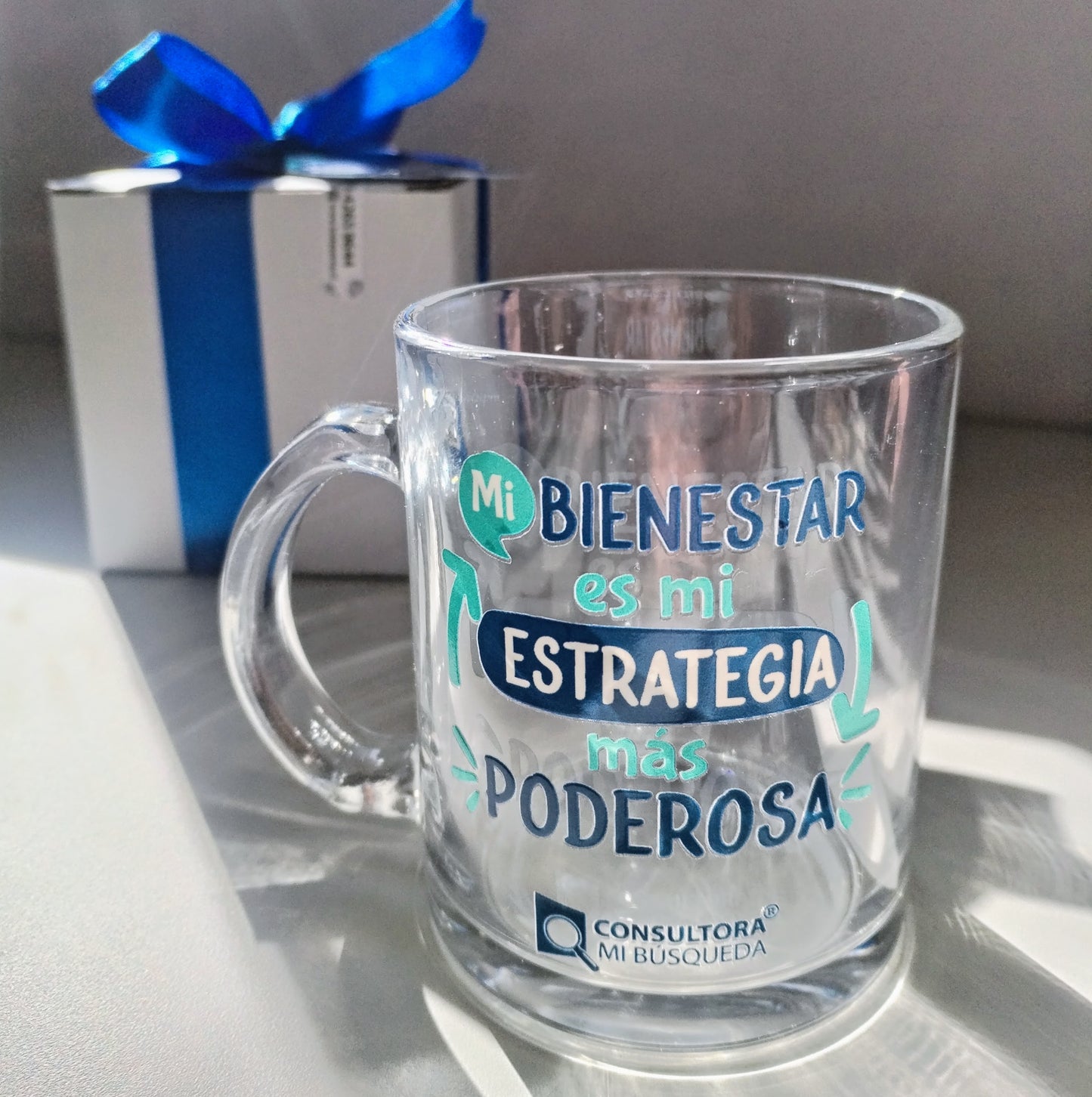 Taza de Vidrio Templado Personalizada