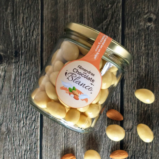 Frasco Almendras con Chocolate Blanco 300 gr