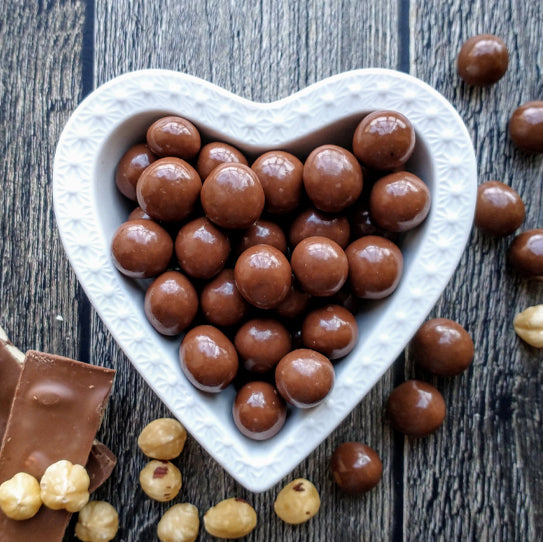 Avellanas con Chocolate de Leche