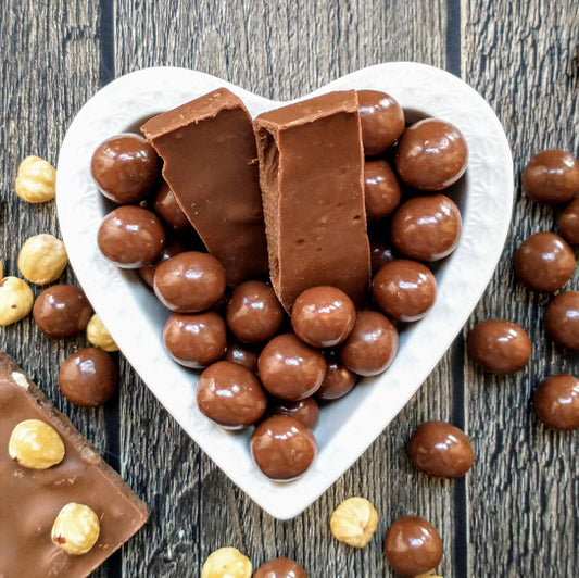 Avellanas con Chocolate de Leche