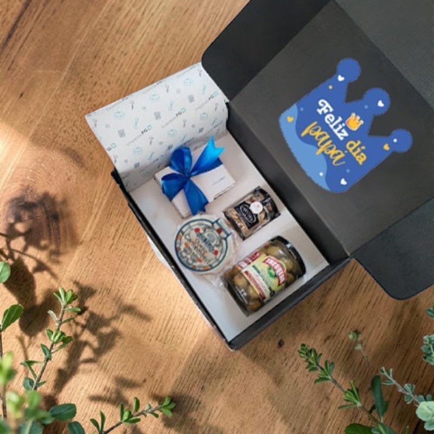 Box Gourmet Corporativa Día del Padre | Regalo Premium con Queso, Aceitunas y Snacks Gourmet