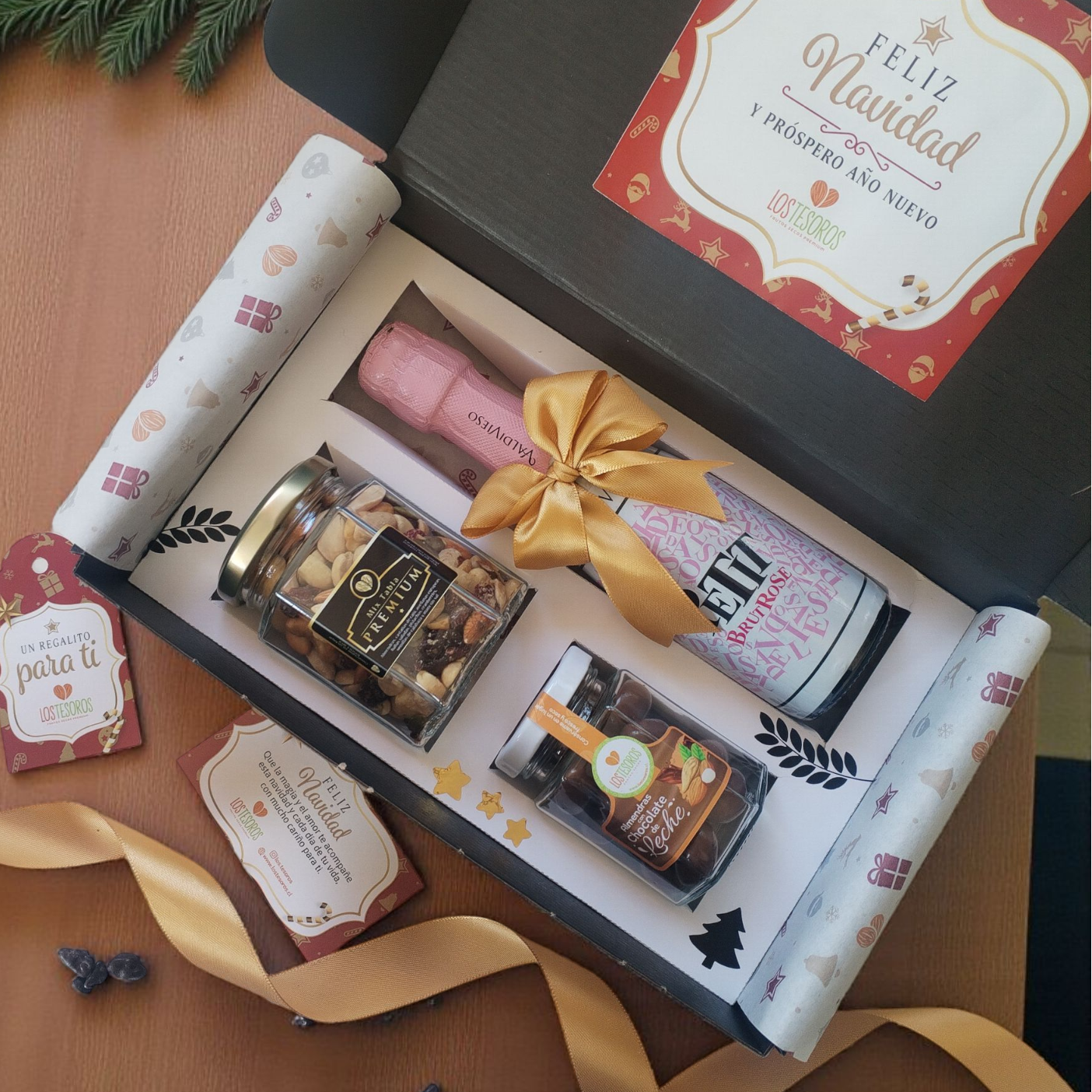 Box Celebración Navidad | Espumante + Chocolates Premium (Corp)