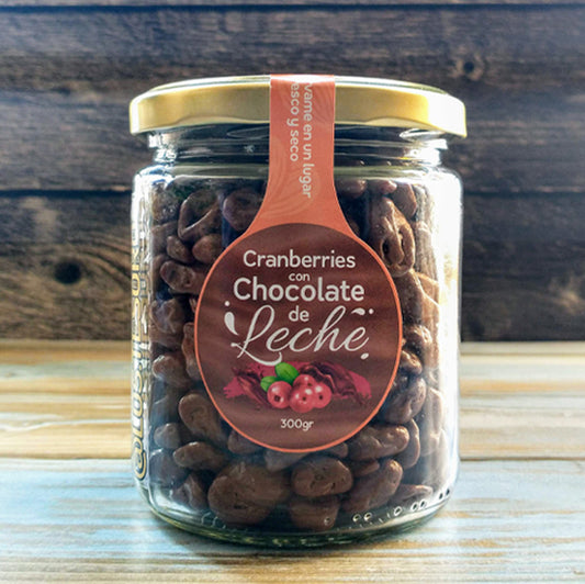 Frasco Cranberries con Chocolate de Leche