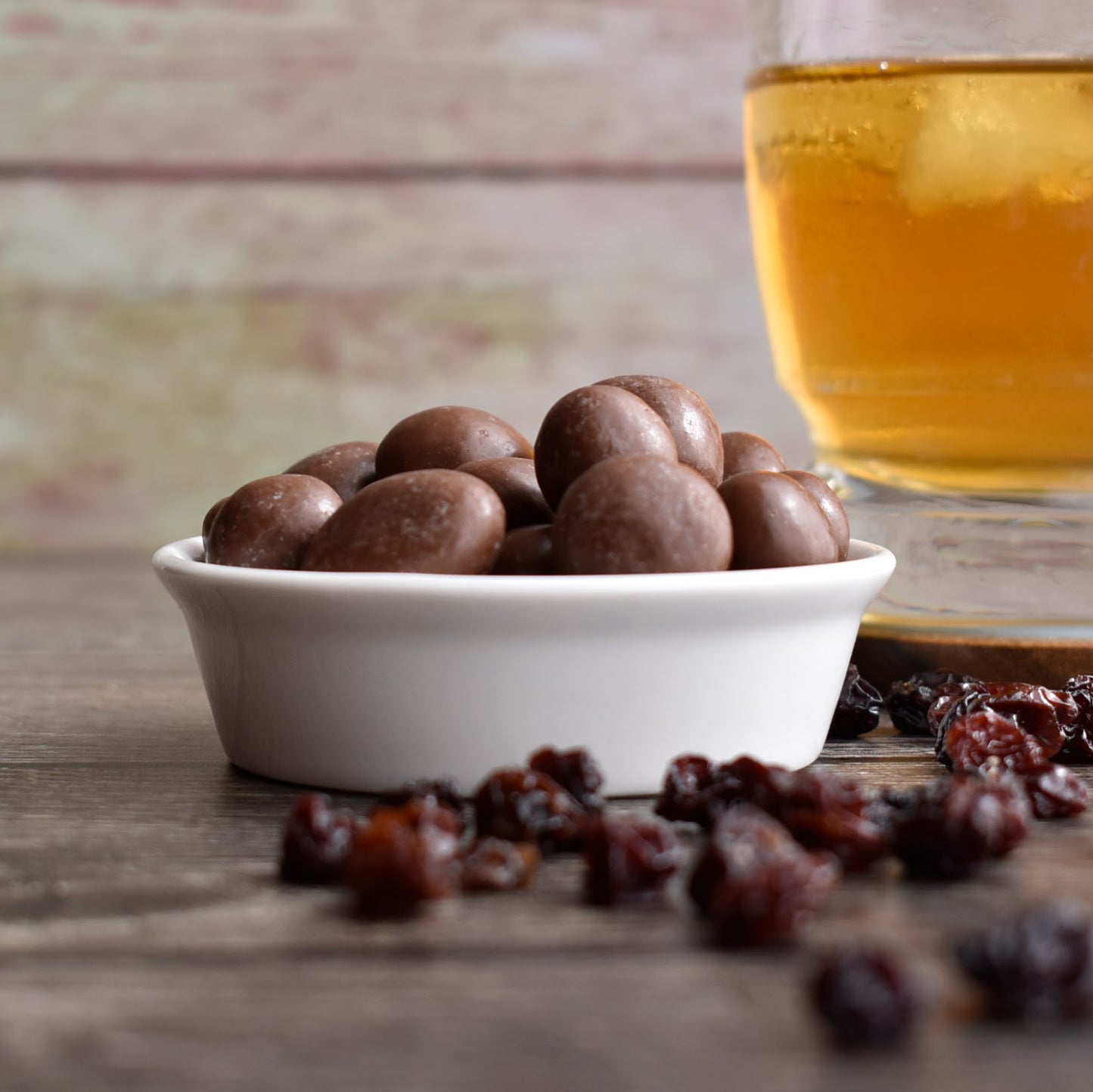 Pasas al Ron con Chocolate de Leche
