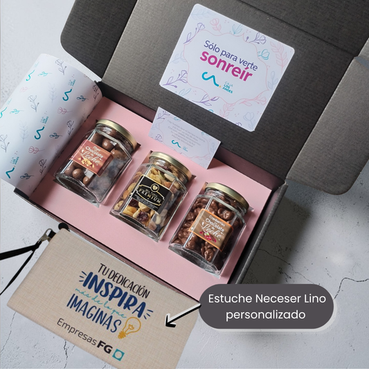 🎁 Caja Tres Delicias Plus + Estuche Personalizado | Día del Trabajador