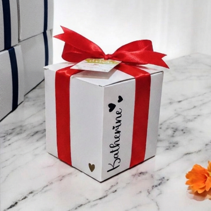 Frasco Personalizado San Valentín "Te Amo" o "Me Encantas" - 300gr Chocolate Premium