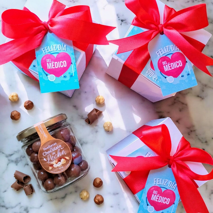 Regalo Día del Médico | Frasco Personalizado con Chocolates 300 gr