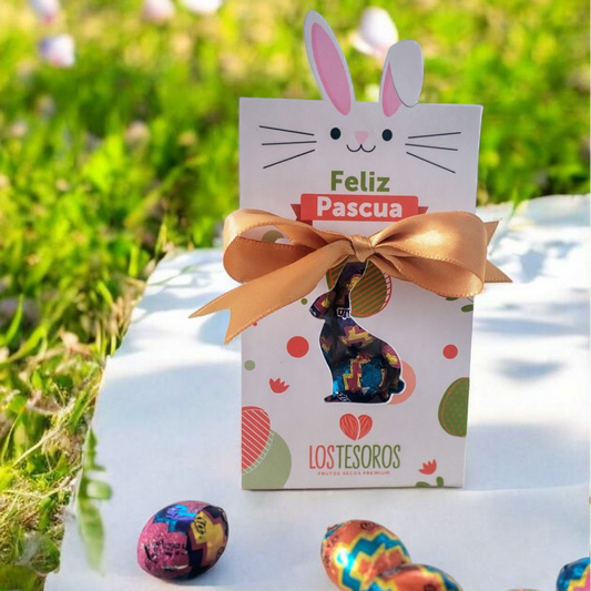Display con Silueta de Conejito – Regalo de Pascua con Chocolate CORP