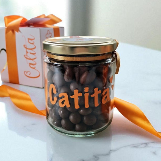 Frasco de Frutos bañados en Chocolate - Personalizado