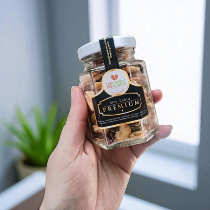 Frasco Hexagonal Premium con Bolsita de Organza