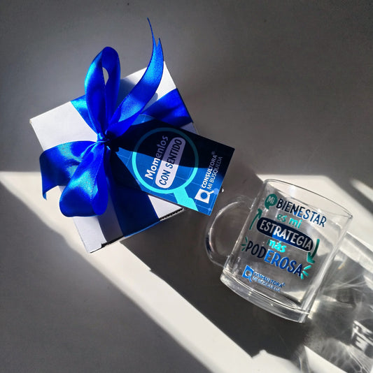 Taza de Vidrio Templado Personalizada
