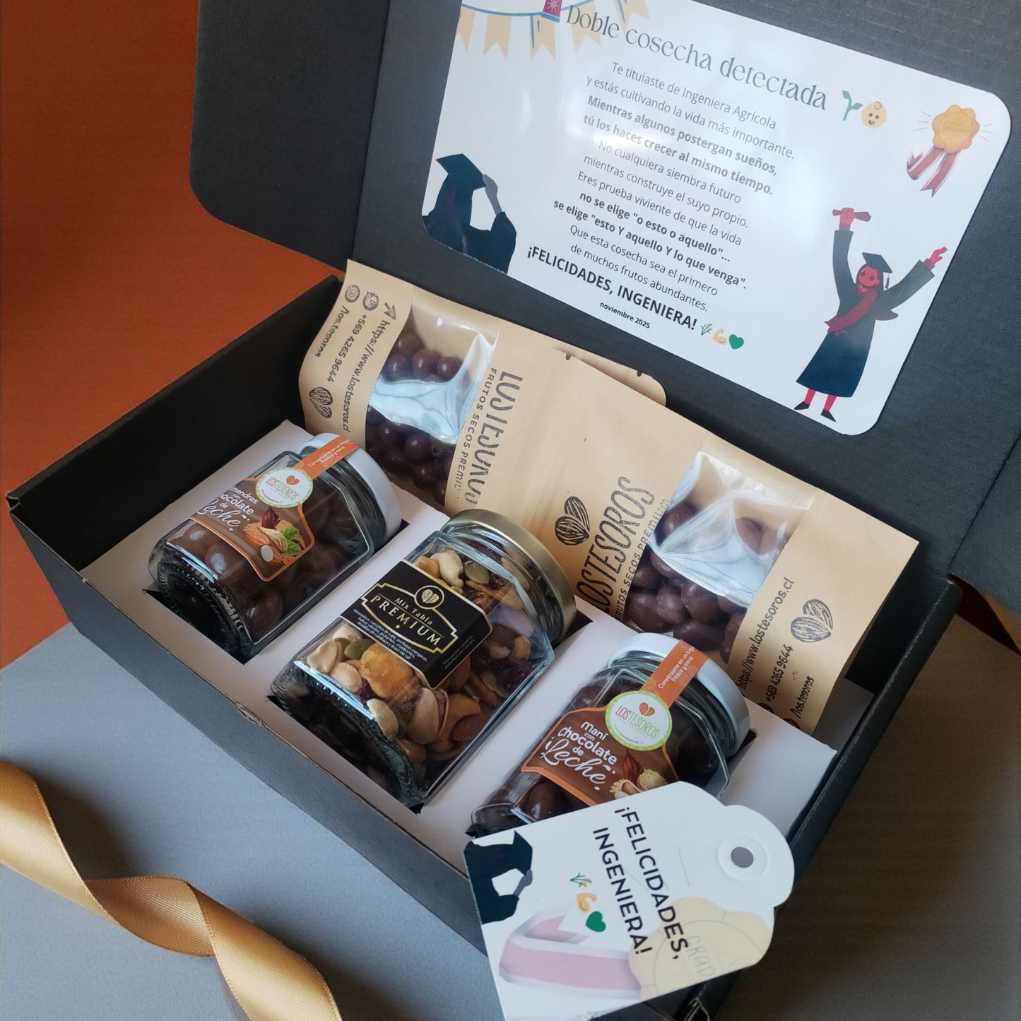 Caja Cinco Delicias | Regalo Gourmet Personalizado con Frutos Secos Premium