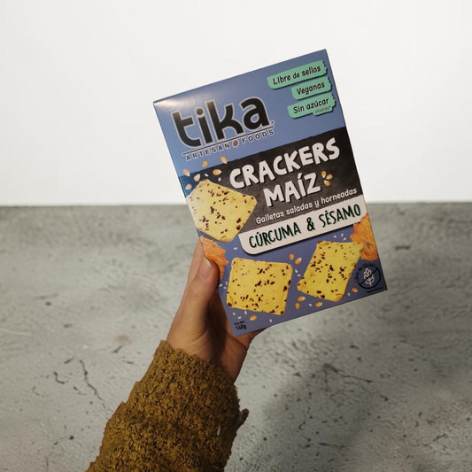Tika Crackers Cúrcuma & Sésamo 140 g