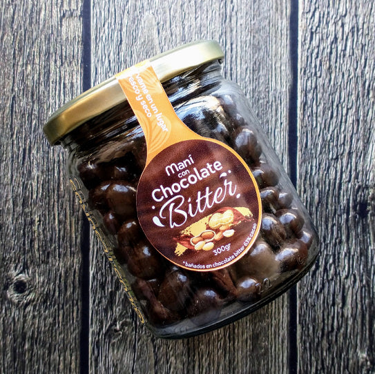 Frasco Maní con Chocolate Bitter
