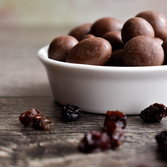 Pasas al Ron con Chocolate de Leche