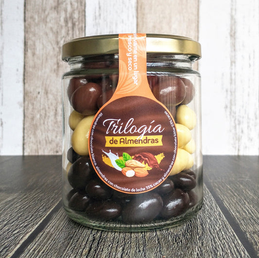 Trilogía de Almendras Choc Frasco 300 gr
