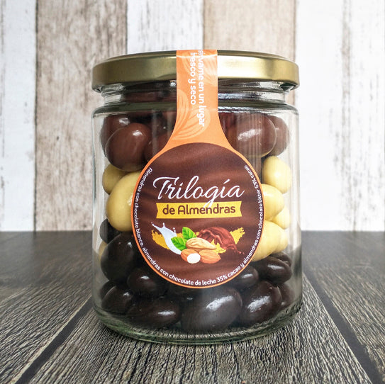 Trilogía de Almendras Choc Frasco 300 gr