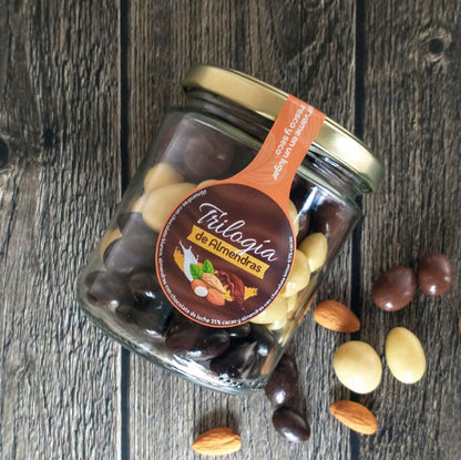 Trilogía de Almendras Choc Frasco 300 gr