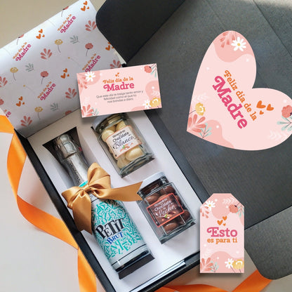 Caja Regalo Día de la Madre con Espumante y Chocolates