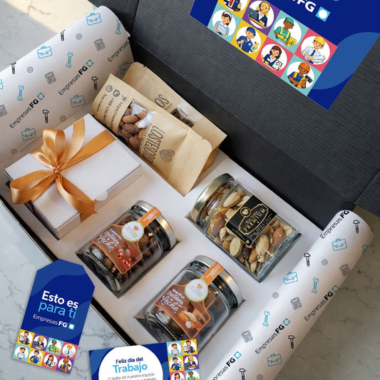 🎁 Box Reconocimiento Día del Trabajador | Regalo Corporativo Personalizado