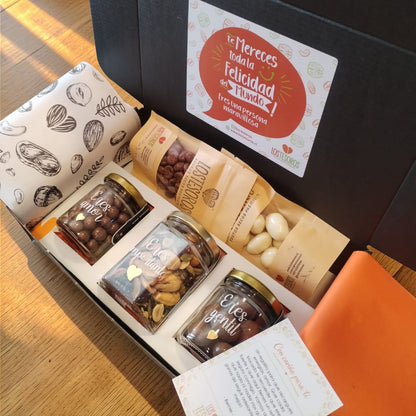 Caja Cinco Delicias | Regalo Gourmet Personalizado con Frutos Secos Premium