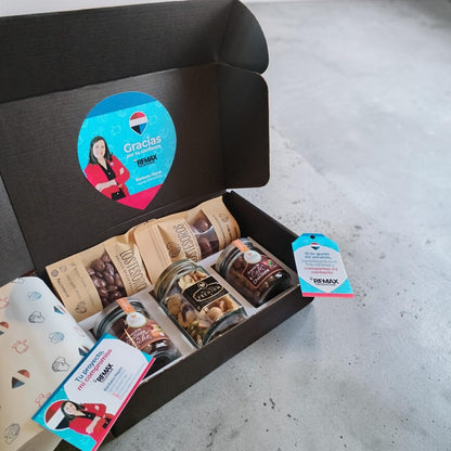Caja Cinco Delicias | Regalo Gourmet Personalizado con Frutos Secos Premium
