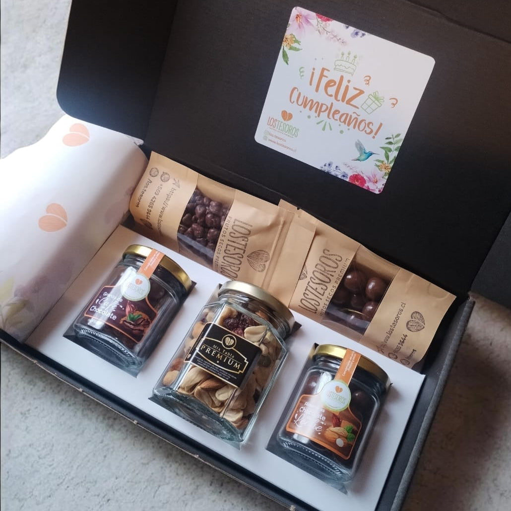 Caja Cinco Delicias | Regalo Gourmet Personalizado con Frutos Secos Premium