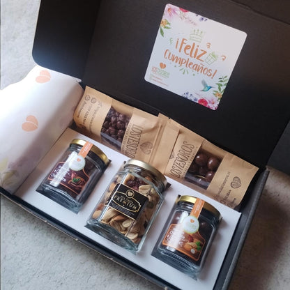 Caja Cinco Delicias | Regalo Gourmet Personalizado con Frutos Secos Premium
