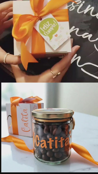 Frasco de Frutos bañados en Chocolate - Personalizado