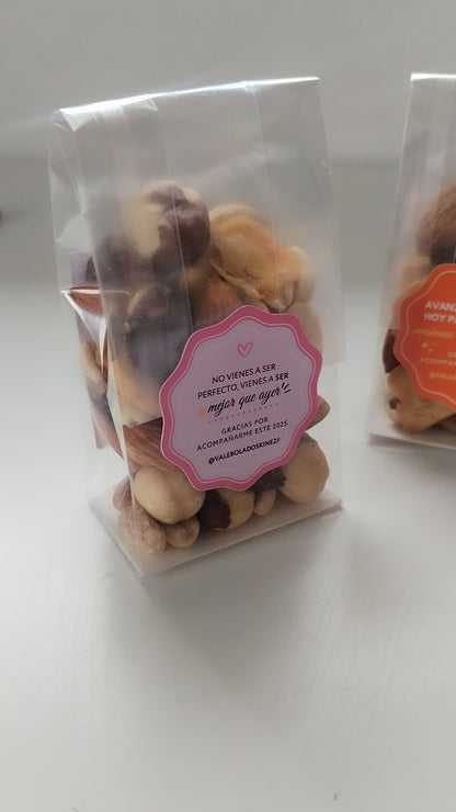 Sachet de Frutos Secos Personalizado 40gr - Recuerdo para Invitados Matrimonio y Fiestas