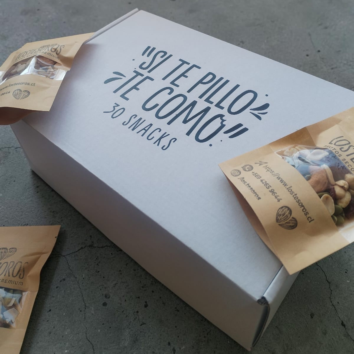 Si te Pillo, te Como | Caja de 30 Snacks de Frutos Secos